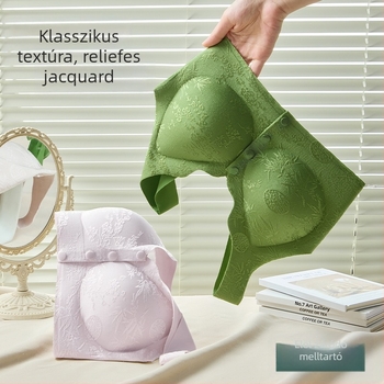 Nylon top-stílusú melltartó Push-Up-dal, oldalsó támasz és vékony formázott kosár