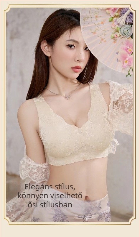 Nylon top-stílusú melltartó Push-Up-dal, oldalsó támasz és vékony formázott kosár