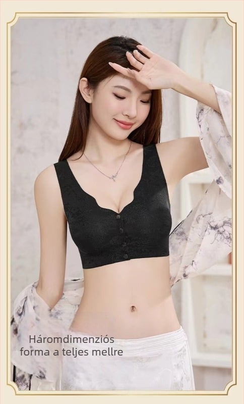 Nylon top-stílusú melltartó Push-Up-dal, oldalsó támasz és vékony formázott kosár
