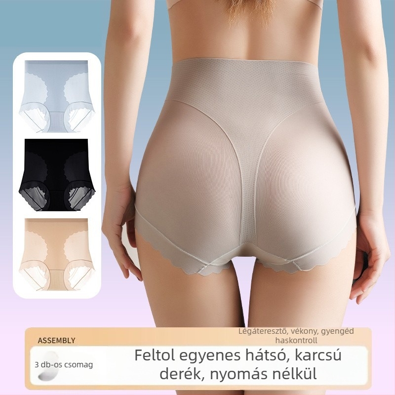 Haskontroll shapewear női fehérnemű, magas derék, fenékemelés, varrás nélküli, lélegző, nylon-spandex
