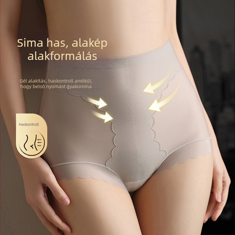 Haskontroll shapewear női fehérnemű, magas derék, fenékemelés, varrás nélküli, lélegző, nylon-spandex