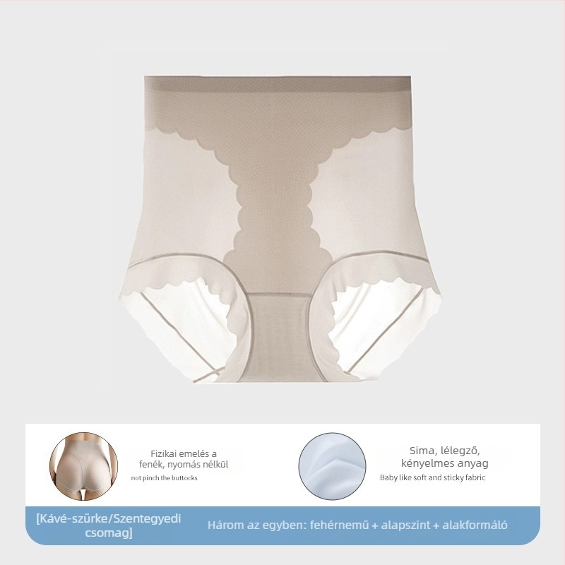 Haskontroll shapewear női fehérnemű, magas derék, fenékemelés, varrás nélküli, lélegző, nylon-spandex