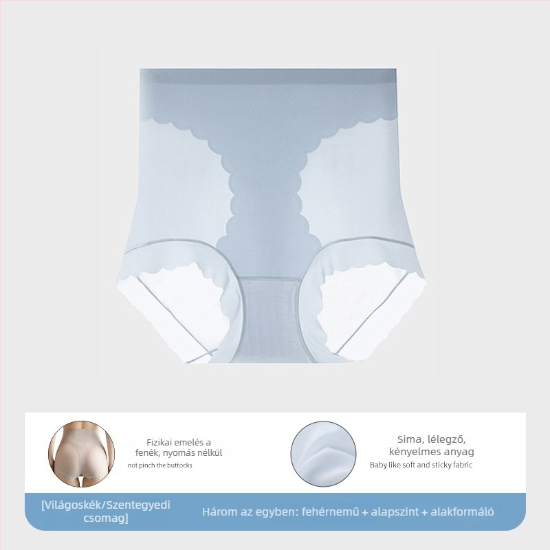 Haskontroll shapewear női fehérnemű, magas derék, fenékemelés, varrás nélküli, lélegző, nylon-spandex