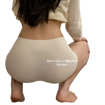 Ice Silk varrat nélküli női bikini alsó, csipke szegéllyel, középmagas derék, 2025-ös modell