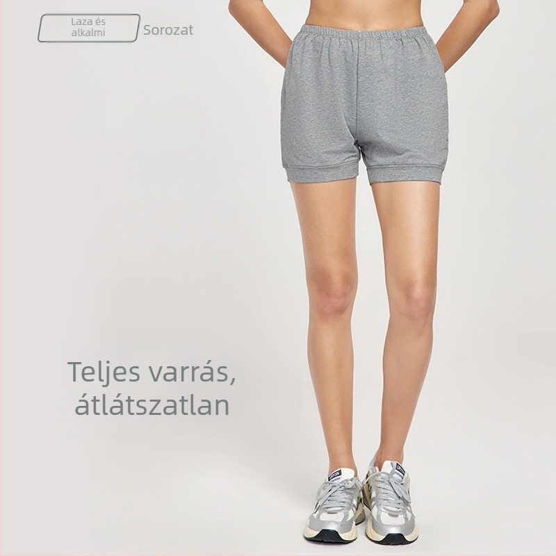 Női Iyengar jóga rövidnadrág - Anti-Exposure, 40-count twill pamut, 94% pamut 6% spandex, Anyang kockás