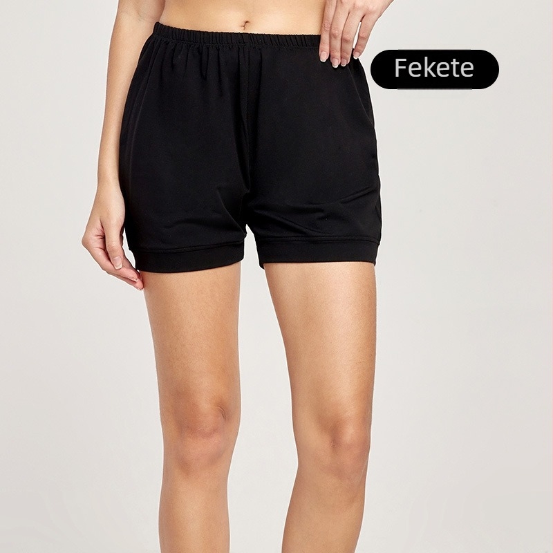 Női Iyengar jóga rövidnadrág - Anti-Exposure, 40-count twill pamut, 94% pamut 6% spandex, Anyang kockás