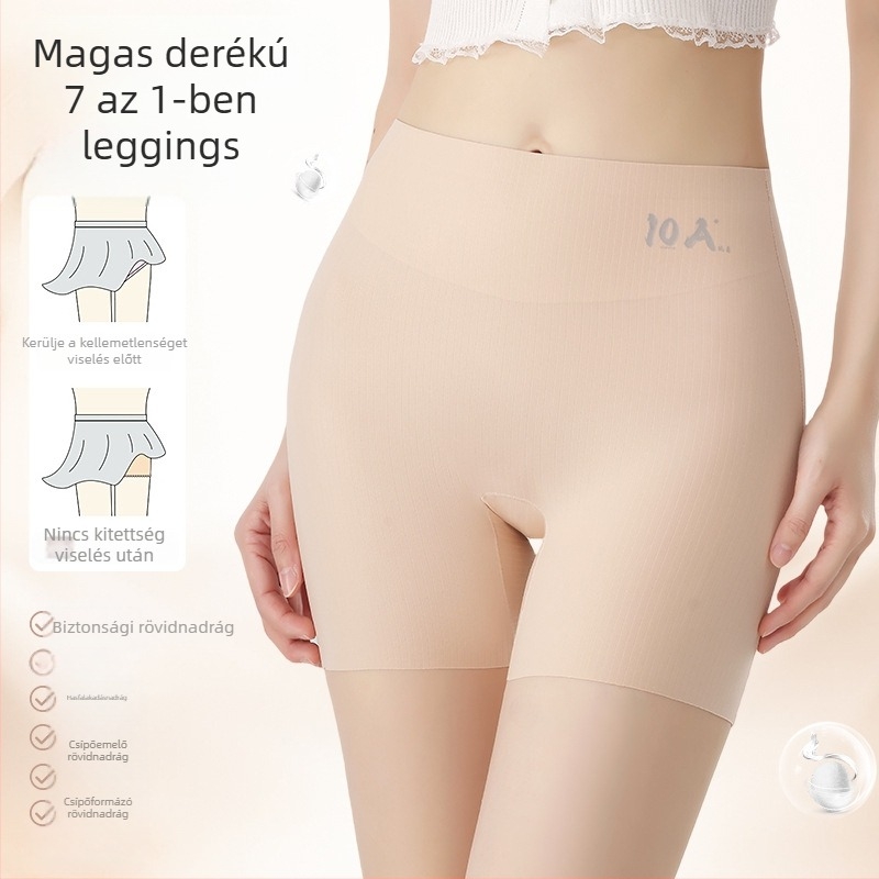 Női antibakteriális védő rövidnadrág magas derekú, varratszegény, vékony, 7-in-1