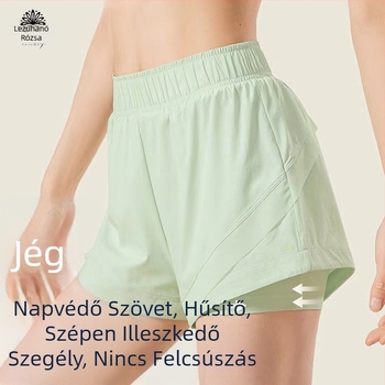 Roseyi női sport rövidnadrág gyors száradással és lélegző, nylon anyag, 90% összetétel, háromnegyedes hossz