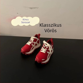 Női Forrest Gump stílusú sportcipő 8 cm rejtett belső magasság-emeléssel, felső rész bőrből, belső hálós bélés, gumi-szivacsos talp, elöl fűzőzárás