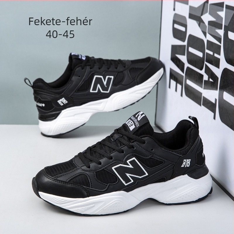 Unisex dad shoes – PU+ mesh felsőrész, lélegző és vízálló; talp Rubber+ EVA; belső talp EVA; univerzális dizájn; alacsony profil