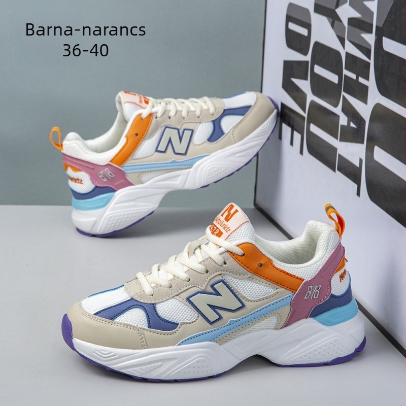 Unisex dad shoes – PU+ mesh felsőrész, lélegző és vízálló; talp Rubber+ EVA; belső talp EVA; univerzális dizájn; alacsony profil