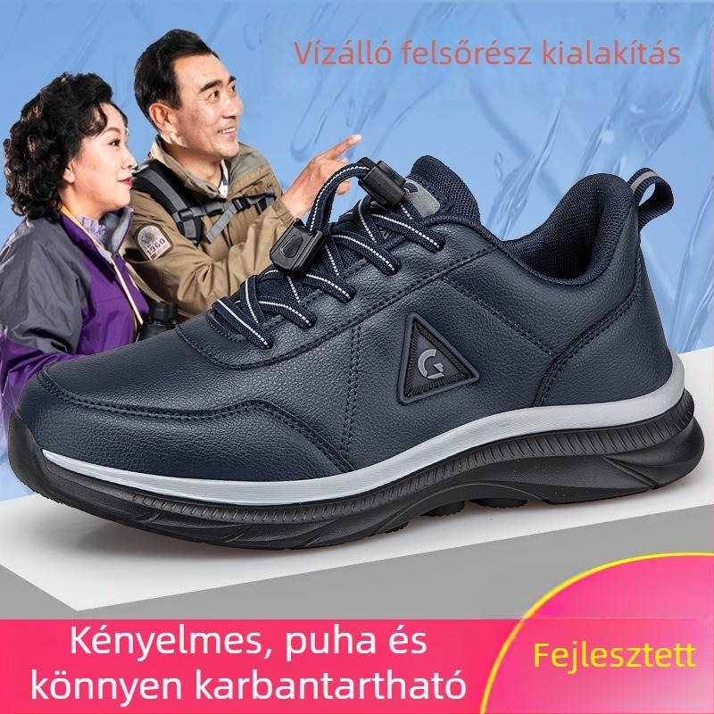 Idős nők sétacipő – vízálló, csúszásmentes, könnyű, TPU felsőrész, elasztikus zárás