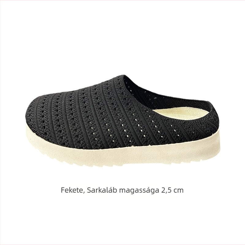 Birkenstock-stílusú szövött női cipő, alacsony profil, kerek orr, PU talp, textilbélés