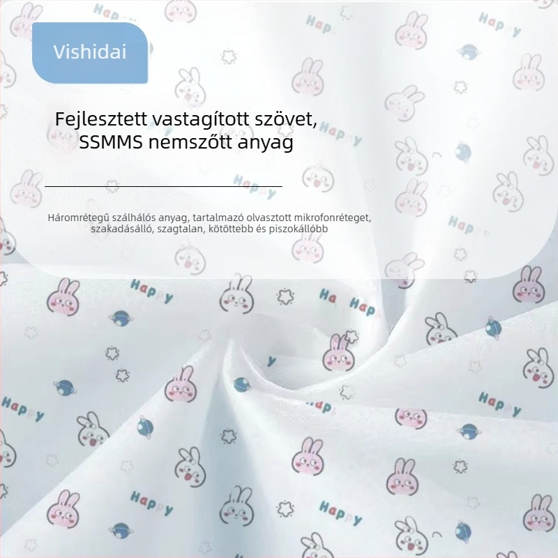 Négy részes utazási ágyneműkészlet nemszőtt anyagból: paplanhuzat, egyszer használatos lepedő és párnahuzatok