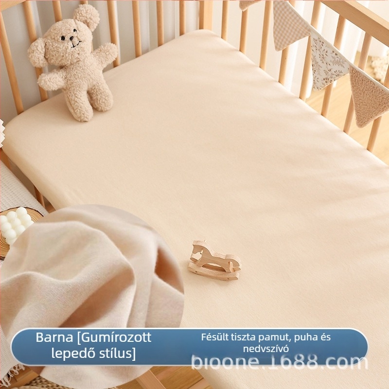 Egyedi szabású, színes pamut babaágyhoz illeszkedő lepedő, 100% pamut, A osztály, újszülötteknek és gyerekeknek, matracvédő