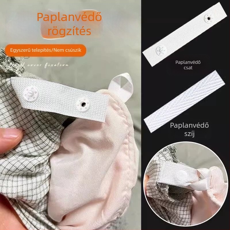 Ágytakaró huzat négy sarkon rögzítő pántokkal, plosk pamutpántok, Pima pamut, tie-dye nyomás, modern minimalista stílus