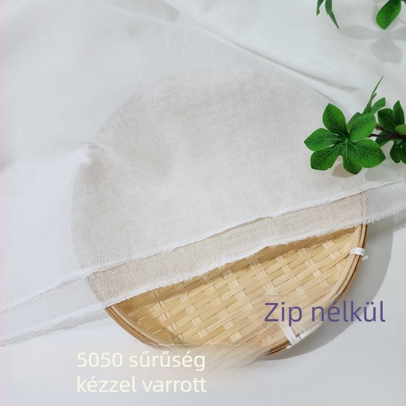 100% pamutból készült paplanhuzat, sima szövésű, tie-dye felület, 40-es szál, súly 300–500 g