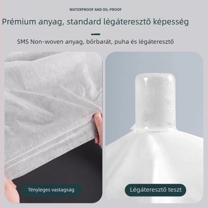 Egyszer használatos ágyhuzat kozmetikai szalonok számára, lélegző, vastított, vízálló és olajálló, esszenciális olajos masszázságyhoz lyukas, nem szőtt matrac
