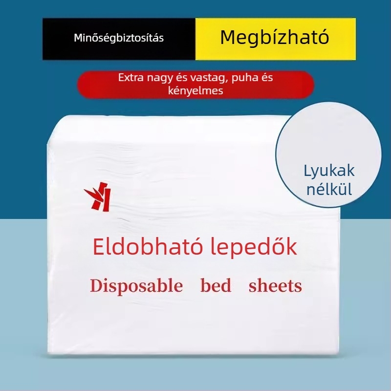 Egyszer használatos ágyhuzat kozmetikai szalonok számára, lélegző, vastított, vízálló és olajálló, esszenciális olajos masszázságyhoz lyukas, nem szőtt matrac