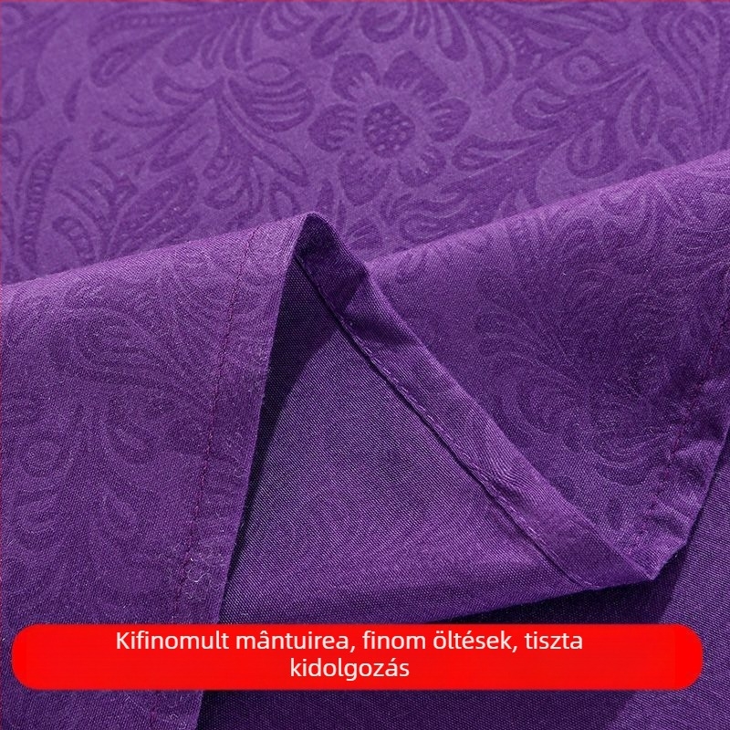 Szépségszalon masszázsasztal lepedő, bőrbarát, lélegző, vastagított, egyszínű lila