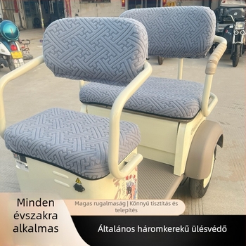 Elektromos háromkerekű tricikli ülésvédő huzat – rost alapú anyag, univerzális minden évszakra, logó nélkül