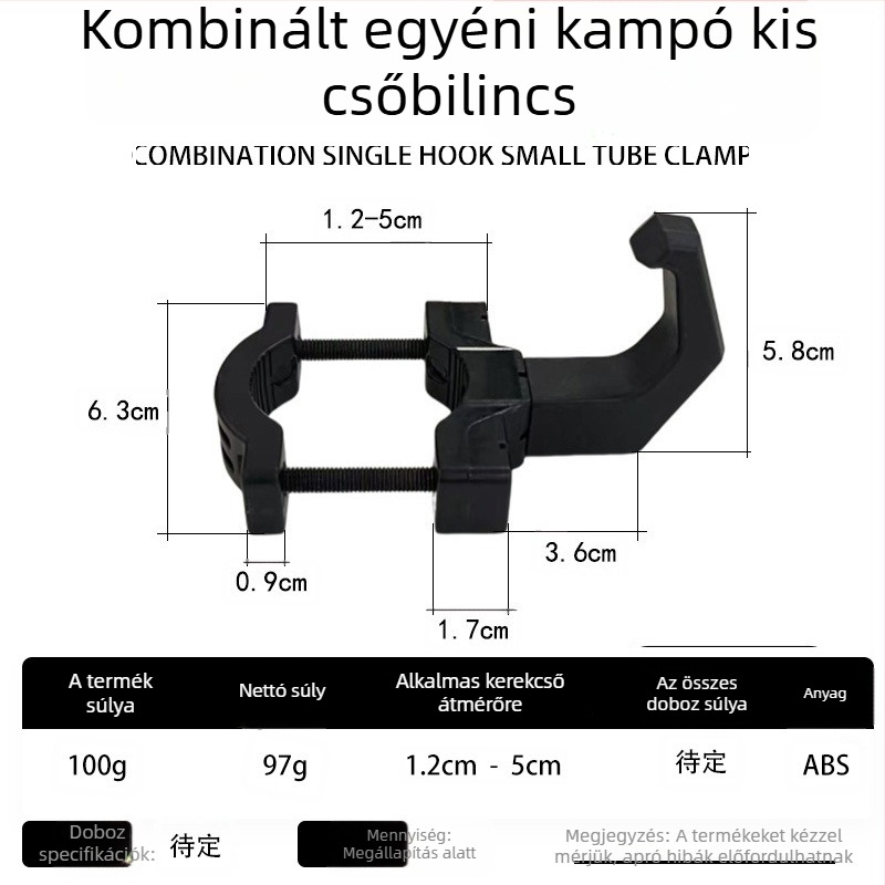 Keyma ABS dupla akasztó, minimalistus modern stílus, teherbírás 1-3 kg