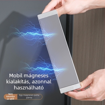 Mágneses cipőállvány, falra szerelhető, szénacélból, 1 polc, többlfunkciós tárolás hálószoba, fürdőszoba és nappali számára