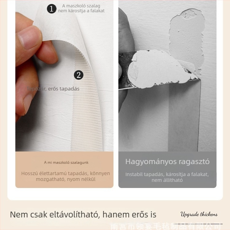 Filc falpanel fotókhoz – öntapadós dekoratív panel