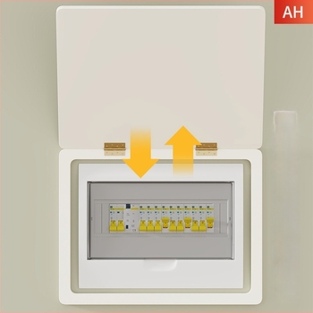 Villanymérő doboz dekoratív festménye — keretes, fa-plasztik lemezes keret és alap, egy pár keret, modern minimalist stílus