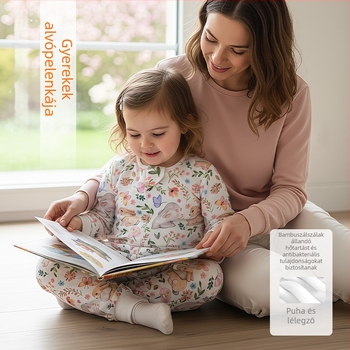 Baba- és kisgyermekek részére készített négyrétegű alvózsák bambuszrostból és pamutból, belső pamut bélés, fém cipzár, megfelelő tél-, tavasz- és ősz időszakra, nedvességelnyelő.