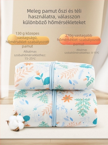 Xikati bébi alvózsák, vastag téli- és őszi modell, négyévszakos használat, állandó hőmérséklet, levehető ujjak, karikatúra mintázat