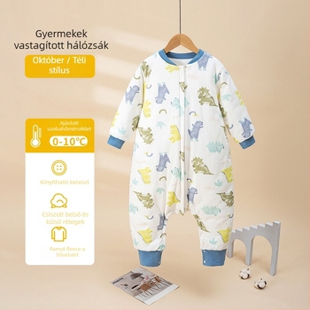 Gyerek hálózsák, vastag téli- és őszi-tavaszi időszakra, külső és bélés 95% pamut, töltet poliészter-pamut, állatmintás, műgyanta cipzár, biztonsági osztály A, 1–6 éveseknek