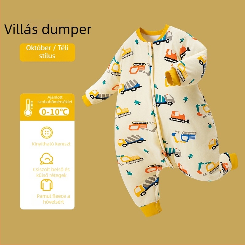 Gyerek hálózsák, vastag téli- és őszi-tavaszi időszakra, külső és bélés 95% pamut, töltet poliészter-pamut, állatmintás, műgyanta cipzár, biztonsági osztály A, 1–6 éveseknek