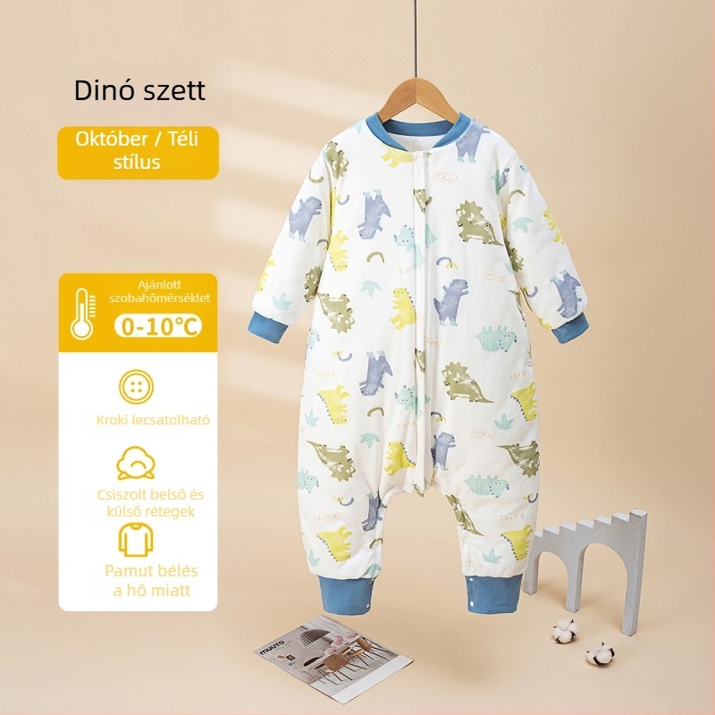 Gyerek hálózsák, vastag téli- és őszi-tavaszi időszakra, külső és bélés 95% pamut, töltet poliészter-pamut, állatmintás, műgyanta cipzár, biztonsági osztály A, 1–6 éveseknek