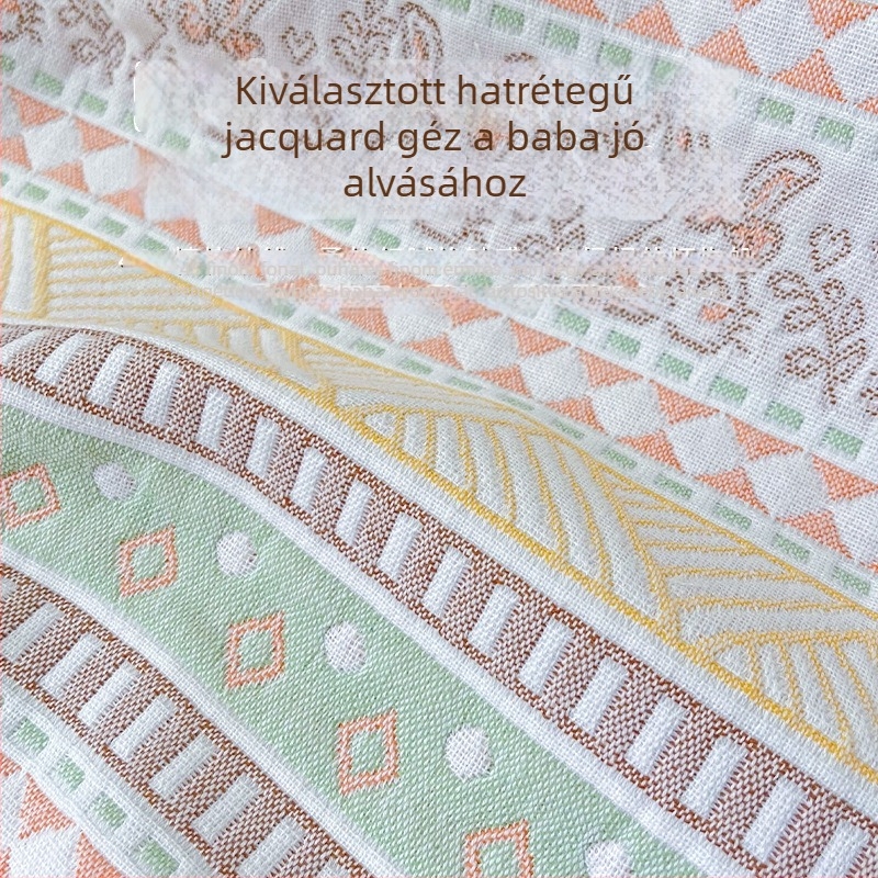 Baba nyári hűsítő matrac pamut-gézzel, puha, izzadtságot felszívó és lélegző. 0–12 hónapos korosztálynak.