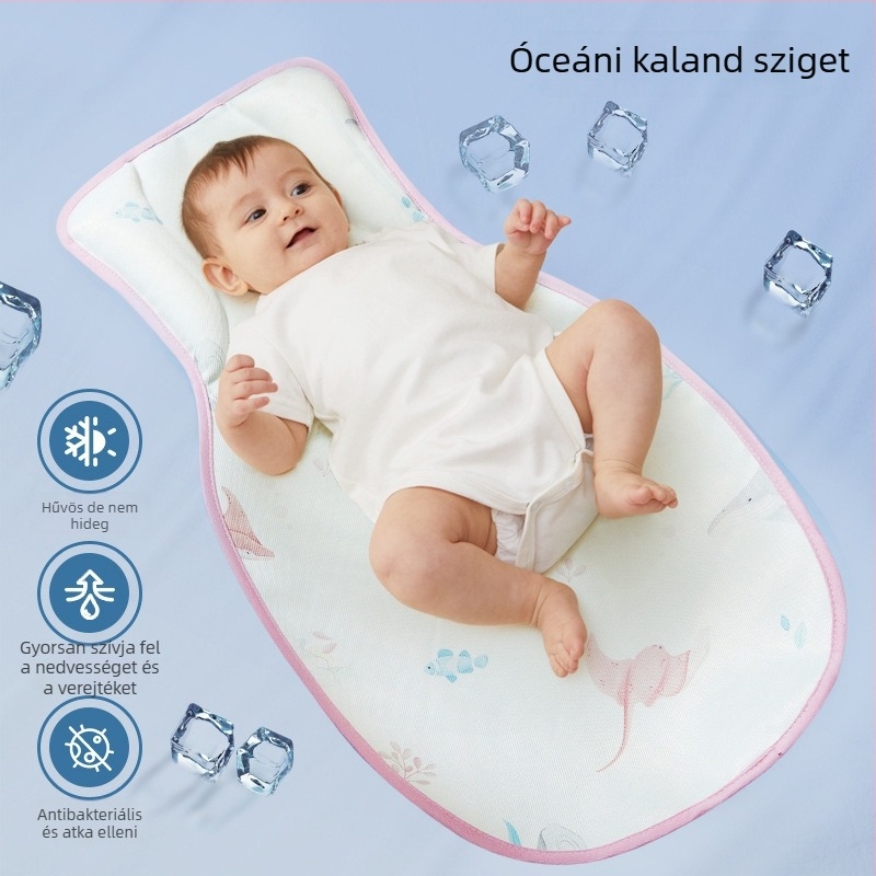 Jégselyem babamatrac, lélegző, etetéshez és babakocsira, 0–12 hónapos korosztály