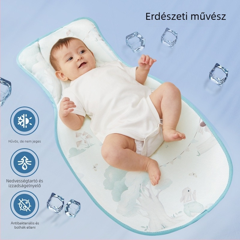 Jégselyem babamatrac, lélegző, etetéshez és babakocsira, 0–12 hónapos korosztály