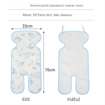 Kisbabakocsi-matrac – jégselyem anyag, The Rain Is márka, nem importált
