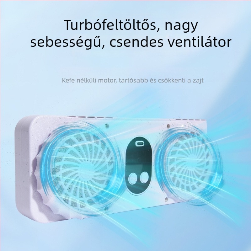 Vezeték nélküli elektromos szellőző matrac babakocsira, gyermeküléshez, kettős ventilátorral