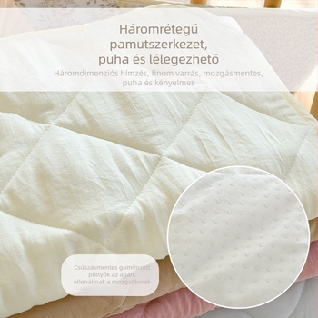 Babakocsi párna – pamut, mosható, 0–12 hónapos gyerekeknek