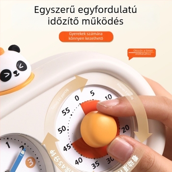 Ébresztőóra mutatóval és számjegy-kijelzővel, futó másodperces mozgás, külső tápegység, némítási funkció, ABS ház