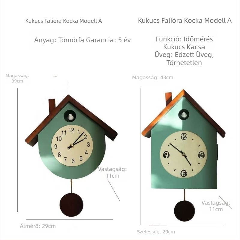 Nordic stílusú falióra, kör alakú fa és számlap, skanoló másodperces mozgás, mutatók és számok kijelzője, 24 órás kijelzés