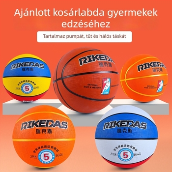 Gyerekeknek edzésre szánt kosárlabda, magas rugalmú gumi, 3–7-es méretek