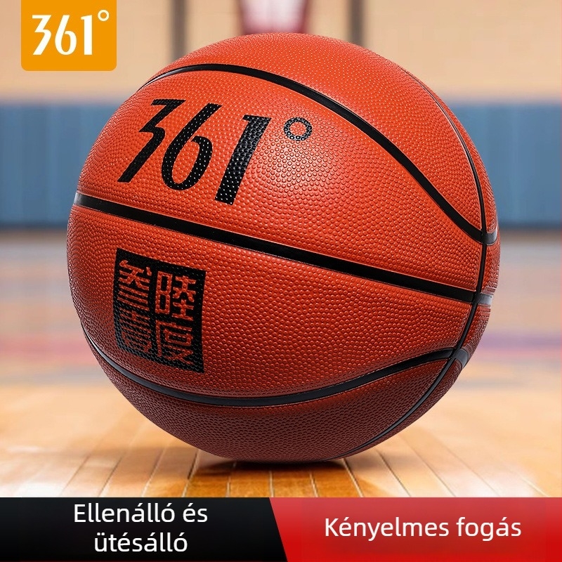 361° kosárlabda — gumírozott anyagú, logónyomtatás lehetséges, gyermekeknek alkalmas, edzéshez