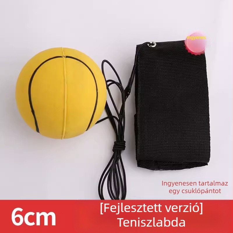 Csuklógyűrűs labda kéz–szem koordinációs edzéséhez, gumiból készült rugalmas labda, kaucsukmaggal, 2023-as megjelenés