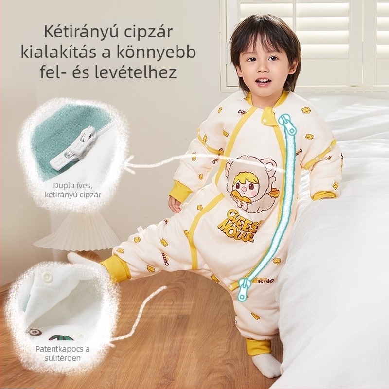 Ibaby Bubble Mart Gyerekeknek Alvózsák Quiltelt Töltettel, Külön Lábakkal, Hőmérséklet-szabályozó