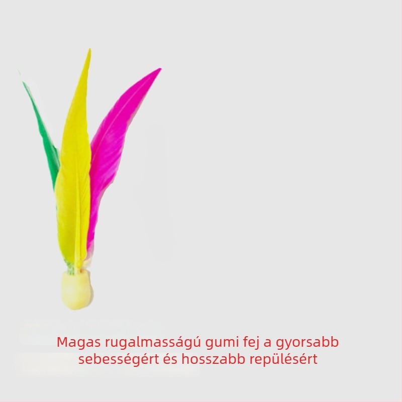 Gyerekeknek szóló fa badmintonütő habos fogantyúval, közvetlen ütés, alaplemez nyárfa, keret fa