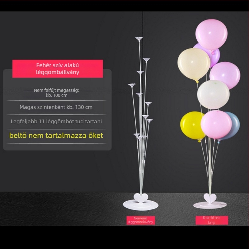 Balloon tartó dekoráció beltéri bulikhoz — műanyag; sporteseményekre alkalmas; márka: Egyéb; import: Nem; IP engedély: Nem