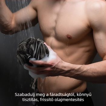 Férfiaknak fürdőlabda, PE anyag, 80 g, 120 darabos doboz, testreszabás elérhető