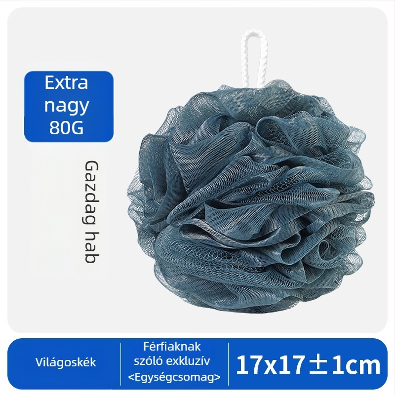 Férfiaknak fürdőlabda, PE anyag, 80 g, 120 darabos doboz, testreszabás elérhető